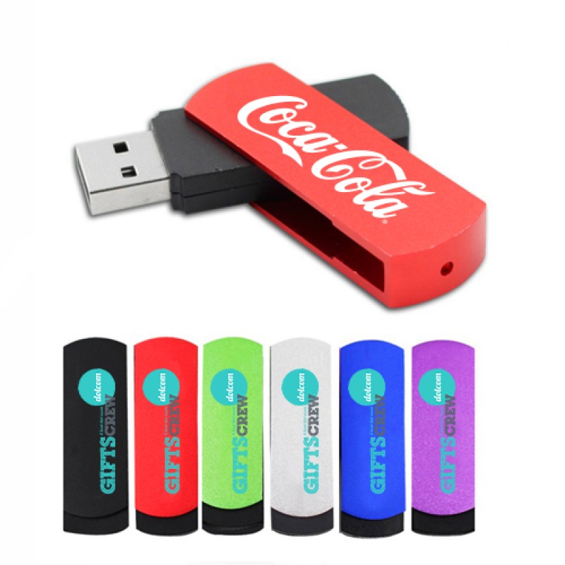 Metallic Swivel USB Flash Drive