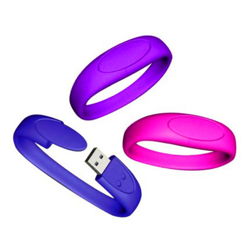 Party Silicone Wristband USB Flash Drive