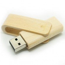 Bamboo Swivel USB Flash Drive 