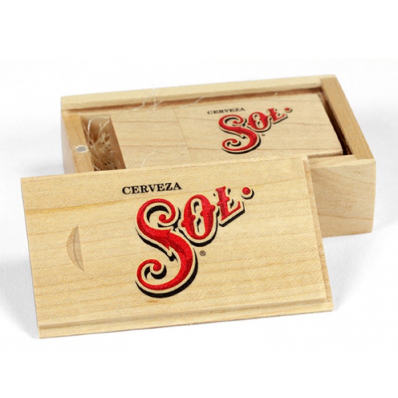 Eco-Bamboo Slide USB Box