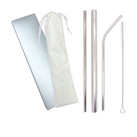 4 in 1 Metal Straw with Pouch